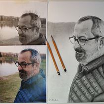 Mi Proyecto del curso: Retrato realista con lápiz de grafito. Gracias Diego por este estupendo curso.. Artes plásticas, Desenho, Desenho a lápis, Desenho de retrato, e Desenho realista projeto de Rober Sanz Cal - 17.10.2019