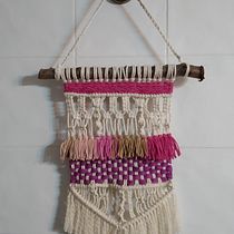 Tapiz decorativo macramé. Arts, and Crafts project by Esther Amorós - 10.19.2019
