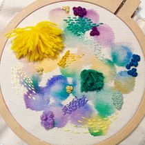 Mi Proyecto del curso: Técnicas básicas de bordado y acuarela. Embroider project by Mariana - 10.21.2019