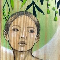 Mi Proyecto del curso: Acuarela sobre madera. Traditional illustration project by Karina Beraldo - 02.17.2020