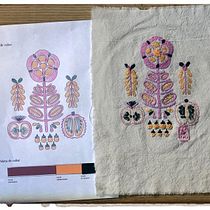 Mi Proyecto del curso: Teoría del color para proyectos textiles. Un progetto di Ricamo di Karin Finkelstein - 23.10.2019
