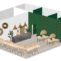  MALGACHE: Diseño de interiores para restaurantes . % Clara Campomanes Gómez tarafından hazırlanan İç Tasarım projesi - 07.26.2019