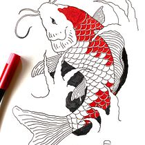 Koifish. Een project van Traditionele illustratie van enric ciurana - 25.10.2019