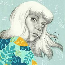Mi Proyecto del curso: Retrato con lápiz, técnicas de color y Photoshop. Desenho de retrato, Ilustração tradicional, e Pintura projeto de Patricia Falcón - 26.10.2019