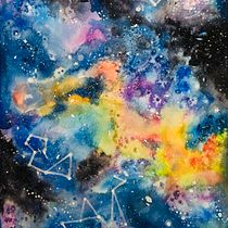 Mi Galaxia. Un progetto di Pittura ad acquerello di Francisca Kinzel Maluje - 29.10.2019