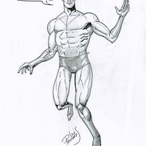 Mi Proyecto del curso: Ilustración para cómics: anatomía de un superhéroe. Comic, Desenho, Desenho a lápis, e Desenho artístico projeto de Luis Penieres - 31.10.2019