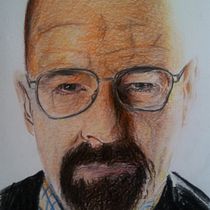 Mi Proyecto del curso:  Retrato realista con lápices de colores, breaking bad. Portrait Drawing project by Paula Marco - 10.31.2019