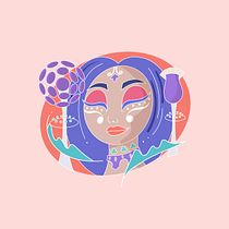 O bem interior. Un proyecto de Bellas Artes, Br, ing e Identidad, Ilustración digital e Ilustración vectorial de Karine Melo - 21.12.2019