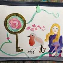 Mi Proyecto del curso: Arte de: "El Jardín Secreto de Frances Hodgson".. Collage, Editorial Design, Traditional illustration, and Children's Illustration project by Sarah Amaro - 11.02.2019