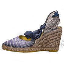 ESPARDEÑA. Realistic Drawing, and Shoe Design project by Felipe Serrano Romero - 03.09.2020