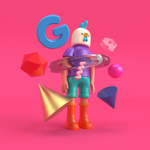 My project in Design of Characters in Cinema 4D: from the Sketch to 3D Printing course. Een project van 3D, 3D-karakterontwerp, Animatie, Karakteranimatie, Ontwerp van personages,  Ontwerp y  3D-ontwerp van Leo Martins - 05.11.2019
