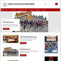 Mi Proyecto del curso: Web del Club Ciclista Escurialense. Projekt z dziedziny Tworzenie stron internetow, ch i Web design użytkownika Israel Sánchez - 07.11.2019