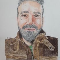 Retrato Diego. Drawing, Pencil Drawing, Artistic Drawing, Portrait Drawing, and Realistic Drawing project by Eloisa Gutiérrez - 11.09.2019