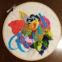 My project in Embroidered Letters: Thread as a Graphic Tool course. Embroider project by lacle9 - 11.10.2019