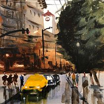 Mi Proyecto del curso: Paisajes urbanos en acuarela. Un projet de Art urbain de pilot124 - 11.11.2019