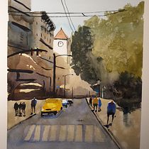 Mi Proyecto del curso: Paisajes urbanos en acuarela. Un projet de Architecture de Cayetano Mateos - 15.11.2019