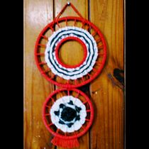 Mi proyecto de Telar Circular¨: Dos ruedas. . Tecido projeto de Sandra Murad - 05.12.2020