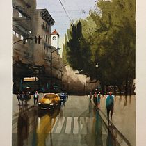 Mi Proyecto del curso: Paisajes urbanos en acuarela. Un projet de Beaux Arts de juan gallego - 18.11.2019