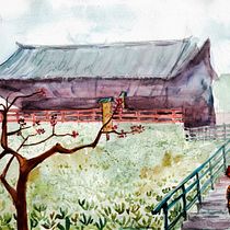 Mi Proyecto del curso: Ilustración en acuarela con influencia japonesa. Projekt z dziedziny  Sztuki piękne i Malowanie akwarelą użytkownika Vannia Gumiel - 20.11.2019