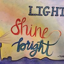 Mi Proyecto del curso: Light Shine Bright. Un progetto di Calligrafia di Lisbeth Dame - 21.11.2019