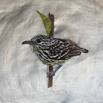 Hormiguerito del pacífico (Myrmotherula pacifica). Artesanato, e Bordado projeto de Carolina Salazar Rincón - 25.11.2019