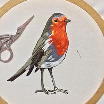 Mi Proyecto del curso: Pintar con hilo: técnicas de ilustración textil. Bordado projeto de Naza Benavidez - 26.11.2019