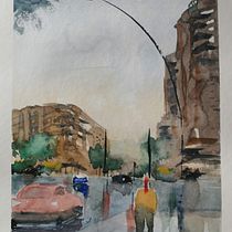 Mi Proyecto del curso: Paisajes urbanos en acuarela. Projekt z dziedziny Sztuka miejska,  R, sunek,  R, sunek art, st, czn i Malowanie akwarelą użytkownika Jose M Marin - 26.11.2019