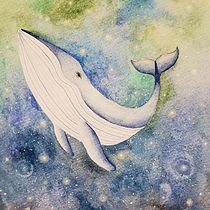 "Ballena azul". Un progetto di Disegno, Disegno artistico e Design di Ana González - 26.11.2019
