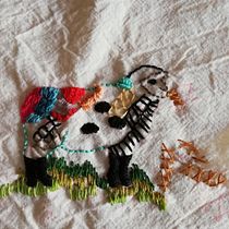 Mi Proyecto del curso: Técnicas de bordado: ilustrando una oveja con hilo y aguja. Embroider project by cristidubi - 11.27.2019