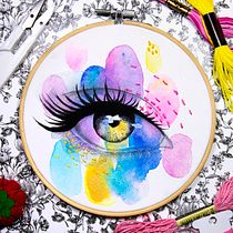 Técnicas básicas de bordado y acuarela @victoriaoltart. Traditional illustration project by Victoria Olt - 11.29.2019