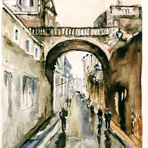 Mi Proyecto del curso: Paisajes urbanos en acuarela. Un proyecto de Bellas Artes e Ilustración tradicional de dogosdoneloy - 30.11.2019