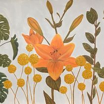 Mi Proyecto del curso: Pintura botánica con acrílico. Drawing, Pencil Drawing, Acr, and lic Painting project by Carolina Apolaya Csirke - 12.03.2019