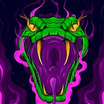 Una excusa para hacer una serpiente. Un progetto di Illustrazione digitale di Fabian Idarraga - 03.12.2019