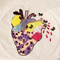 Mi proyecto del curso: Mariposas en el corazón . Un projet de Broderie de Brenda Piotrowsky - 03.12.2019