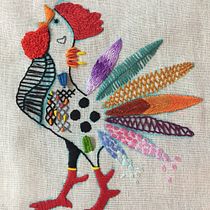 Mi Proyecto del curso: Técnicas de bordado: ilustrando con hilo y aguja. Embroider project by Aura Salgado Abaunza - 12.05.2019