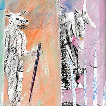 My project in Introduction to Illustration for Children course: The Minotaur. Traditional illustration project by Ilse van Staden - 12.05.2019