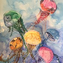 My project in Modern Watercolor Techniques course - Medusas. Un progetto di Illustrazione tradizionale di Rita Algarvio - 07.12.2019