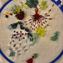 Mi Proyecto del curso: Bordado y personalización de accesorios . Embroider project by Claudia Smaldone - 12.08.2019