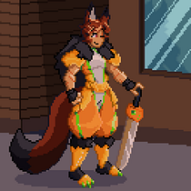 Mi Proyecto del curso: Introducción al diseño de personajes en pixel art. Un progetto di Pixel art di Rokuro Fox - 08.12.2019