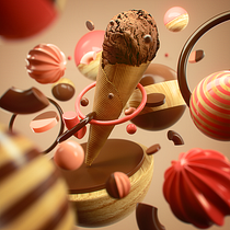Mi Proyecto del curso: Diseño de sets en 3D para productos. Un proyecto de 3D y Publicidad de Luis Felipe Klein - 09.12.2019