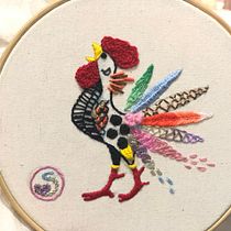 Mi Proyecto del curso: Técnicas de bordado: ilustrando con hilo y aguja. Arts, Crafts, Embroider, Concept Art, Design, Graphic Design, Fine-Art Photograph, and Digital Photograph project by Sandra Cardona - 12.13.2019