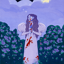 Mi Proyecto del curso: Introducción a la ilustración de personajes con gouache y tinta china. Un proyecto de Diseño de personajes, Ilustración tradicional y Pintura de Carla Salazar - 13.12.2019