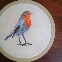 Mi Proyecto del curso: Pintar con hilo: técnicas de ilustración textil.  projeto de Mara Arroyo - 17.12.2019