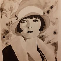 Mujer. Ilustração tradicional projeto de Maria Cruz Urgellés Sardón - 17.12.2019
