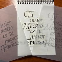 Primer afiche con itálicas Ein Projekt aus dem Bereich Kalligrafie von fmaymar - 22.12.2019