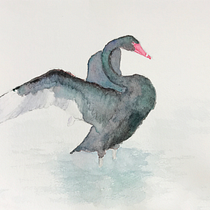 The Ugly Duckling. Traditional illustration project by Amy Shamansky - 12.22.2019