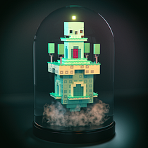 Mi Proyecto del curso: Creación de mundos 3D en miniatura con Procreate y Cinema 4D. Un proyecto de Diseño 3D, Ilustración tradicional y Modelado 3D de Sergio Casado González - 29.12.2019