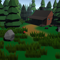Mi Proyecto del curso: Modelado de escenarios low poly para videojuegos. 3D Animation project by Jeronimo Martinez Albarracin - 12.30.2019