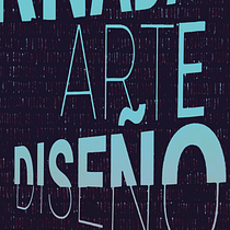 Cartel para JORNADAS DE ARTE Y DISEÑO con tipografías experimentales. Ein Projekt aus dem Bereich Design, T und pografie von c_fres - 01.01.2020