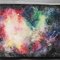 Fun galaxy - Modern Watercolor Techniques course. Un progetto di Pittura ad acquerello di Mish Cat - 16.01.2020